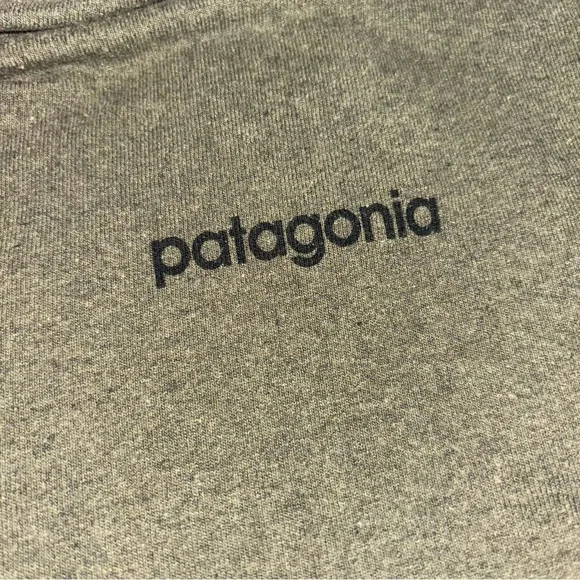 *Patagonia Men's Olive Tee Adventure Ready Hiking Trailwear Outdoor Minimalist L - Picture 5 of 8